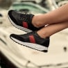 Damen Sportschuhe 6030 schwarz+rot