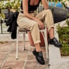 Damen Freizeitschuhe 6025 Lack Schwarz