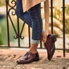 Damen Freizeitschuhe 6020 Lack Bordeaux