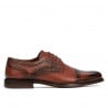 Elegante Herrenschuhe 880 in kombinierter Cognacfarbe