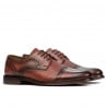 Elegante Herrenschuhe 880 in kombinierter Cognacfarbe
