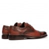 Elegante Herrenschuhe 880 in kombinierter Cognacfarbe
