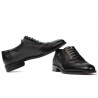 Elegante Herren Schuhe 922 Schwarz kombiniert