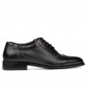 Elegante Herren Schuhe 922 Schwarz kombiniert