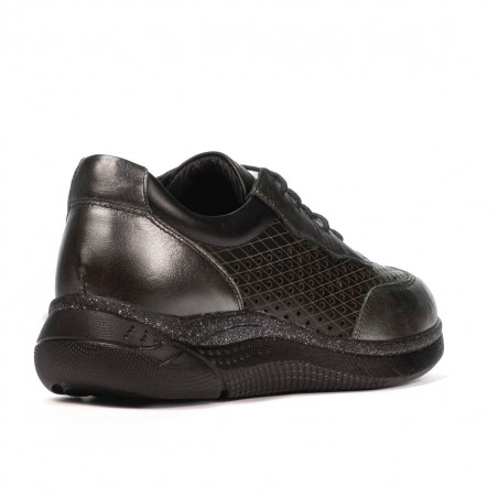 Damen-Sportschuhe 6024 Silber+Schwarz
