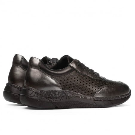 Damen-Sportschuhe 6024 Silber+Schwarz