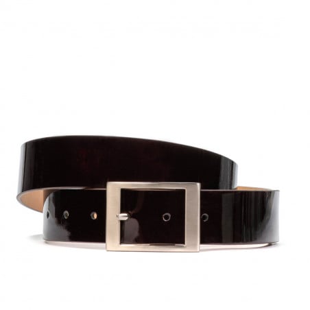 Damen Gürtel 02m Lack Bordeaux
