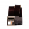 Damen Gürtel 02m Lack Bordeaux