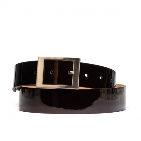 Damen Gürtel 02m Lack Bordeaux