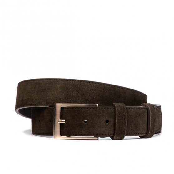 Herrengürtel 05bc braun Veloursleder Herrengürtel 05bc braun Veloursleder