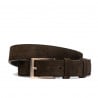 Herrengürtel 05bc braun Veloursleder
