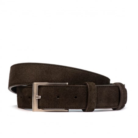 Herrengürtel 05bc Kaffee Veloursleder