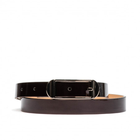 Damen-Gürtel 03m Lack Bordeaux