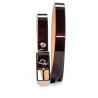 Damen-Gürtel 03m Lack Bordeaux