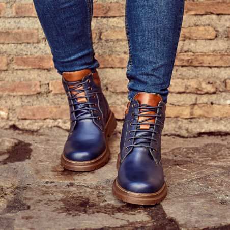 Herrenstiefel 4119 indigo kombiniert lifestyle