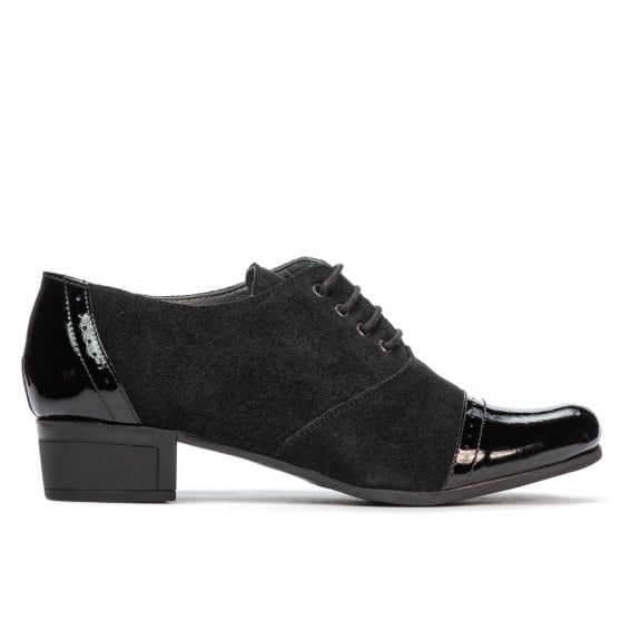 Damen Freizeit Schuhe 652 schwarzer Lack kombiniert Damen Freizeit Schuhe 652 schwarzer Lack kombiniert