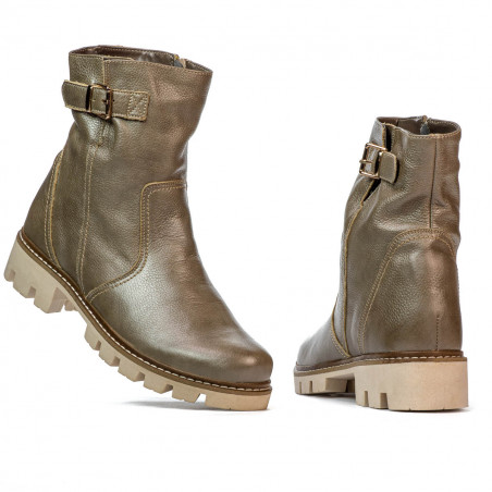 Damenstiefeletten 3297 Sand Perlmutt