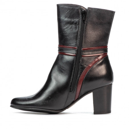 Damenstiefel 1156 schwarz kombiniert