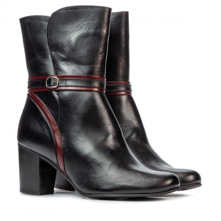 Damenstiefel 1156 schwarz kombiniert