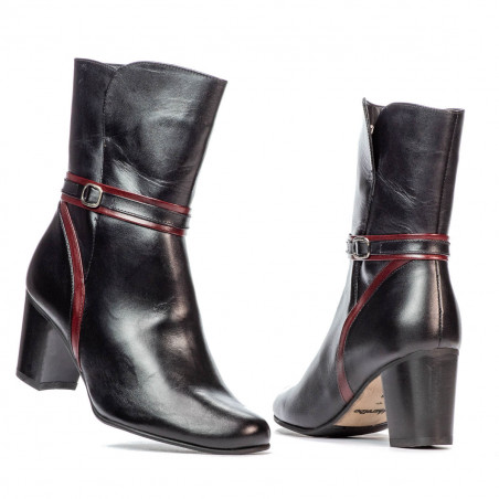 Damenstiefel 1156 schwarz kombiniert