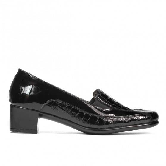 Damen Freizeitschuhe 614 Croco Lack Schwarz Damen Freizeitschuhe 614 Croco Lack Schwarz