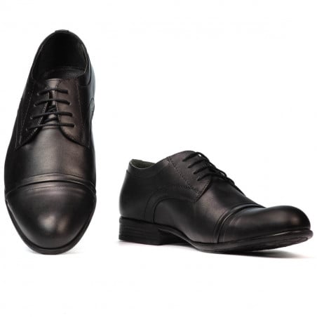 Elegante Herrenschuhe 763 schwarz