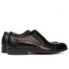 Elegante Herrenschuhe 765 Schwarz lack kombiniert