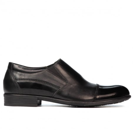 Elegante Herrenschuhe 765 Schwarz lack kombiniert
