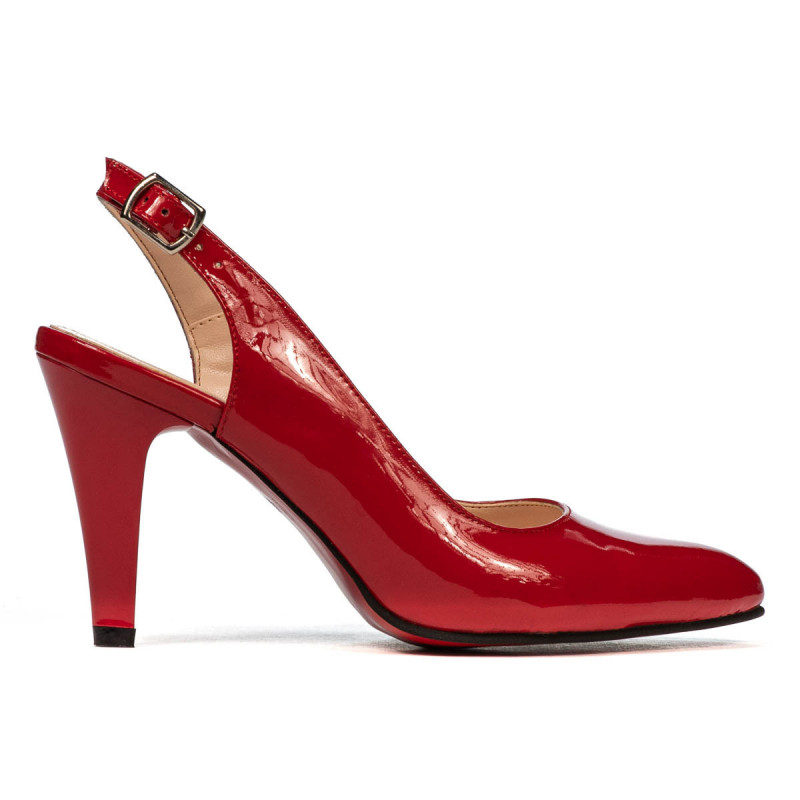 Damensandalen 1236 Lackrot