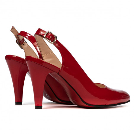 Damensandalen 1236 Lackrot