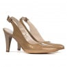 Damen Sandalen 1236 Lack Beige