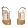 Damen Sandalen 1236 Lack Beige