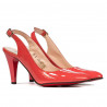 Damensandalen 1236 Lack Rot Koralle