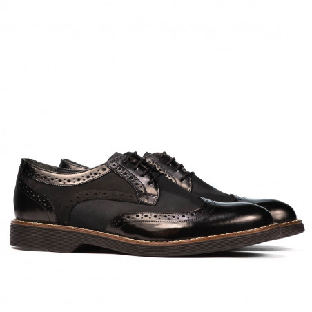 Herrenschuhe casual 826 schwarz kombiniert