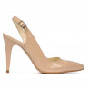 Damen-Sandalen 1249 Lack Elfenbein