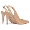 Damen-Sandalen 1249 Lack Elfenbein