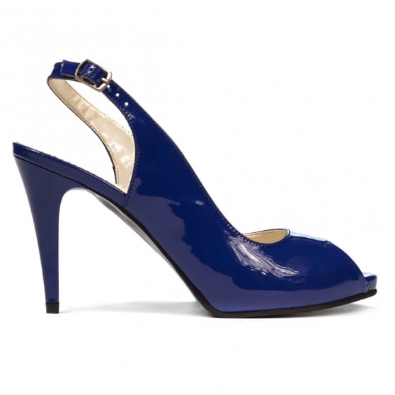 Damen Sandalen 1250 Lack Blau Damen Sandalen 1250 Lack Blau