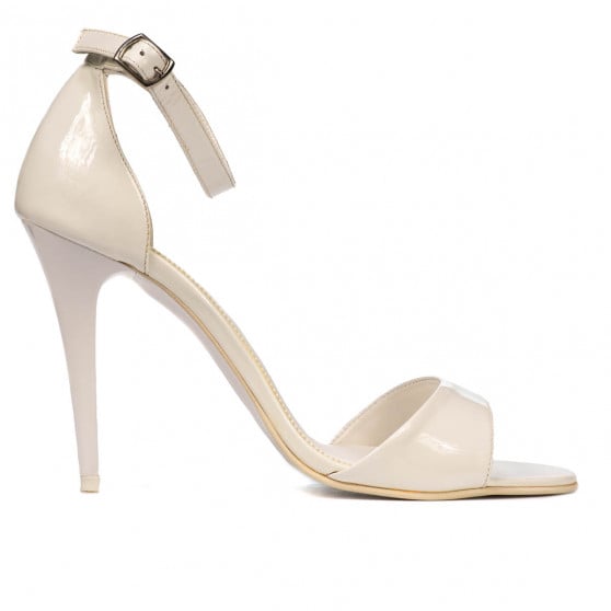 Damen-Sandalen 1238 Lack weiß Damen-Sandalen 1238 Lack weiß
