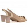Damen Sandalen 1251 Lack beige perlmuttfarben