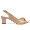 Damen Sandalen 1251 Lack Elfenbein