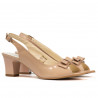 Damen Sandalen 1251 Lack Elfenbein