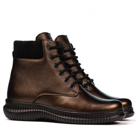 Damen Stiefeletten 3350 kupferfarben