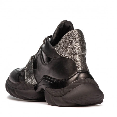 Damenstiefel 3351 schwarz kombiniert