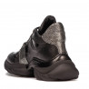 Damenstiefel 3351 schwarz kombiniert