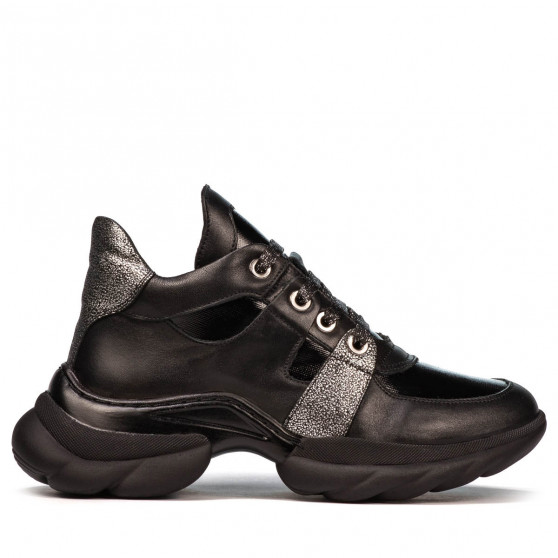 Damenstiefel 3351 schwarz kombiniert Damenstiefel 3351 schwarz kombiniert