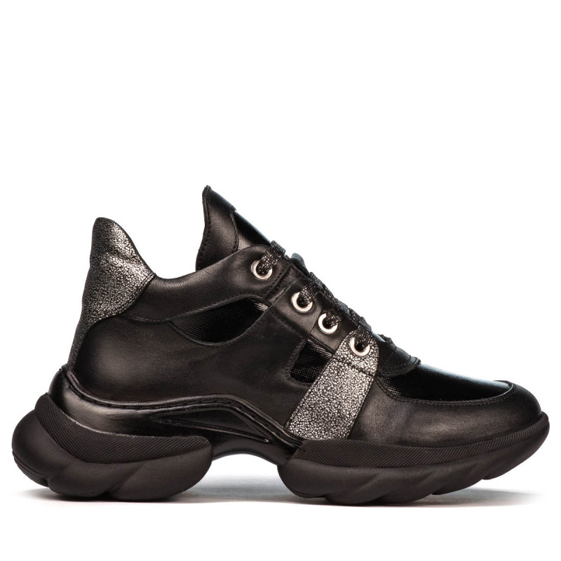 Damenstiefel 3351 schwarz kombiniert