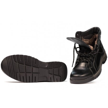 Herrenstiefel 4123 schwarz kombiniert