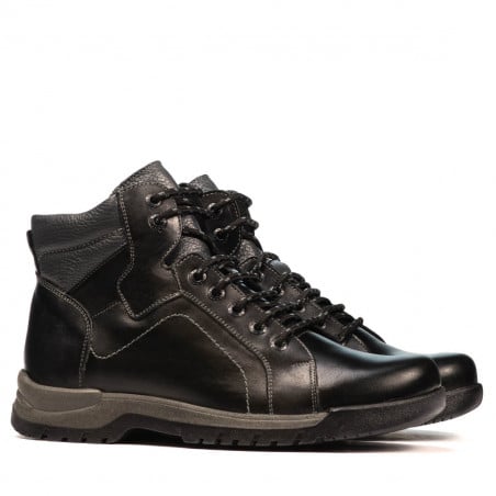 Herrenstiefel 4123 schwarz kombiniert