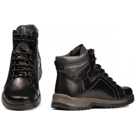 Herrenstiefel 4123 schwarz kombiniert