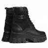 Damenstiefeletten 3353 schwarz kombiniert